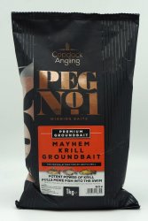 Peg No 1 Mayhem Krill Groundbait 1kg