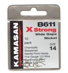 KAMASAN B611 X STRONG SPADE END WIDE GAPE NICKEL