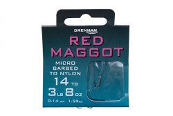 Drennan Red Maggot Hook to Nylon