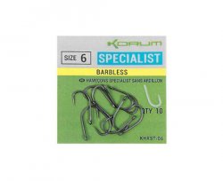 Korum Xpert Specialist Barbless Hooks