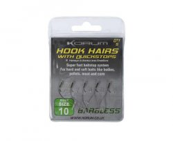 Korum Barbless Hook Hairs With Quickstops