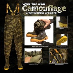 Vass Tex 355 Camo Waders