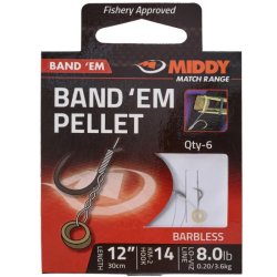 Middy Pellet Band Em Hooks 12"