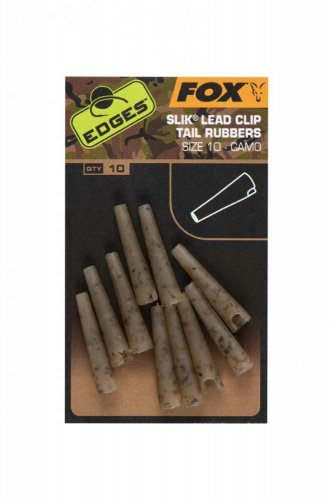 Fox Camo Size 10 Slik Lead Clip Tail Rubbers