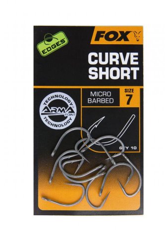 Fox Edges Curve Shank Short Hooks