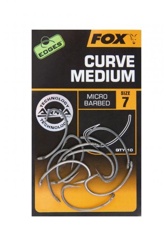 Fox Edges Curve Shank Medium Hooks