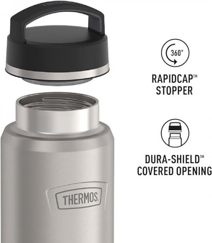 Thermos Icon Series Handled Flask Stainless Steel 1.2 Litre