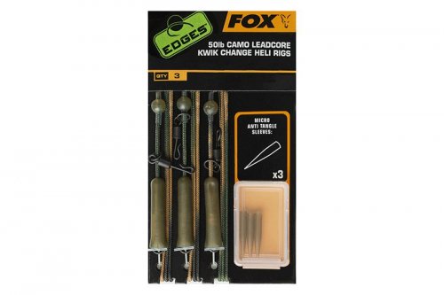 Fox Edges Camo Leadcore Heli Rig Leader