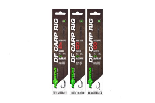 Korda DF Rig Wide Gape Barbless