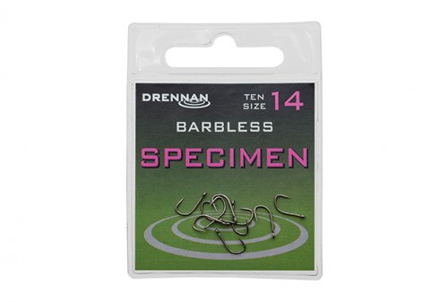 Drennan Specimen Barbless Hooks