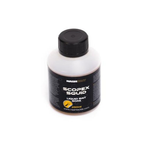 NASH SCOPEX SQUID LIQUID BAIT SOAK 250ml