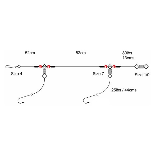 Tronix 2 Hook Flapper Rig