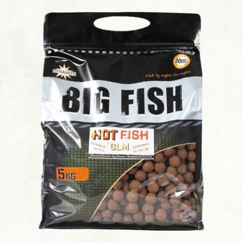 Dynamite Hot Fish & GLM Boilies 15mm 5kg