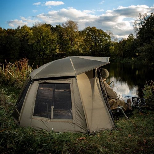 Trakker Tempest 100 Brolly Skull Cap Aquatexx EV 1.0