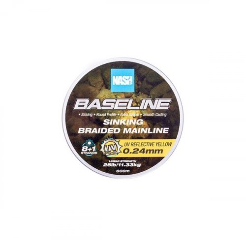 Nash Baseline Sinking Braid UV Yellow 600m