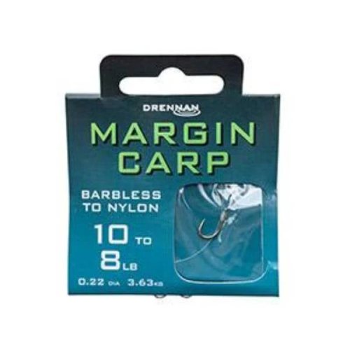 Drennan Margin Carp Barbless Hooks to Nylon