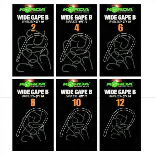 KORDA WIDE GAPE BARBLESS HOOKS